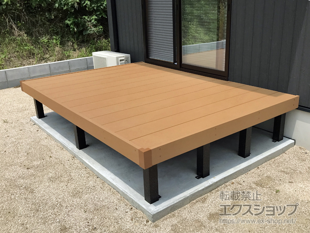 山口県光市ののウッドデッキ マージウッドデッキ 施工例