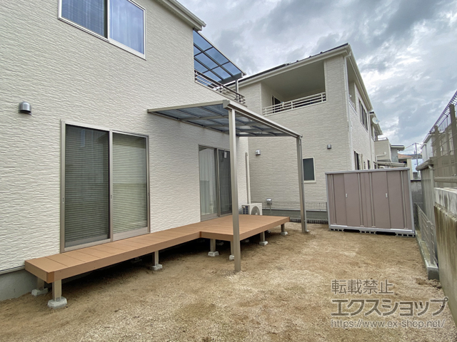 広島県東広島市ののウッドデッキ リウッドデッキ 200 施工例