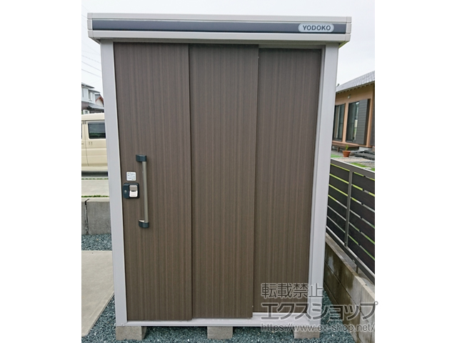 静岡県御前崎市のの物置・屋外倉庫 エルモ 一般型 1520×2220×2117（LMD-1522） LMD-1522-DW 施工例