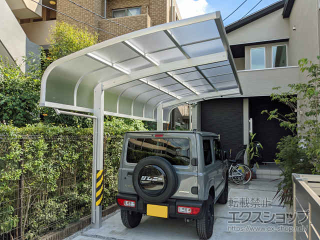 東京都府中市ののカーポート レイナキャップポートグラン　積雪〜20cm対応 施工例