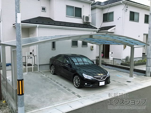 宮城県塩竈市ののカーポート レイナトリプルポートグラン　積雪〜20cm対応 施工例