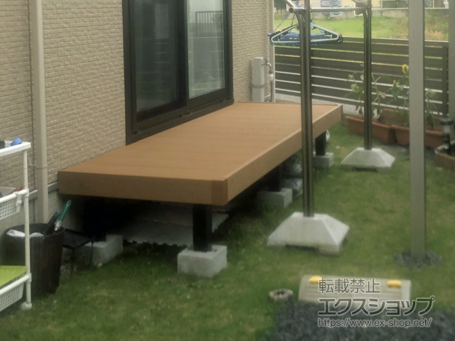 愛知県江南市ののウッドデッキ マージウッドデッキ 施工例