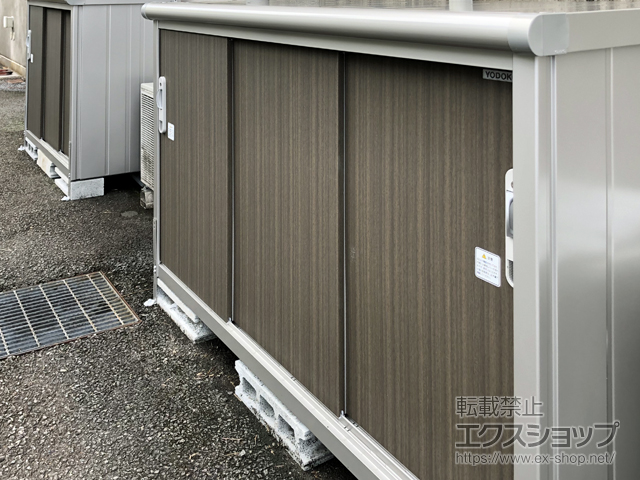 宮崎県日向市のの物置・屋外倉庫 エスモ 一般型 1797×650×1101（ESE-1806Y） ESE-1806Y-DW 施工例