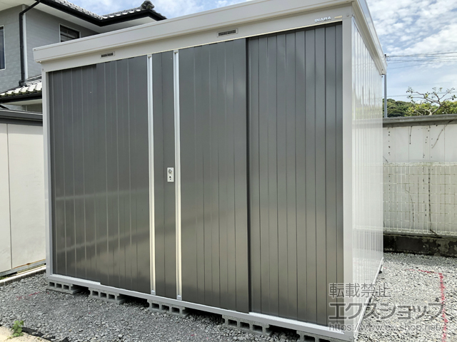 大分県国東市のの物置・屋外倉庫 ネクスタ 一般型 3050×2210×2375（NXN-65H） NXN-65H-PG 施工例