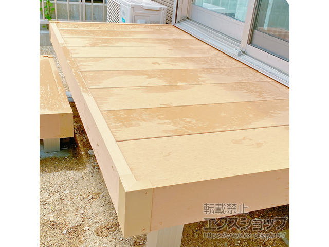 愛知県東海市ののウッドデッキ リウッドデッキ 200 施工例