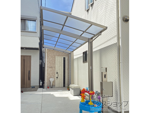 京都府京都市ののカーポート ネスカR (ラウンドスタイル) 積雪〜20cm対応 施工例