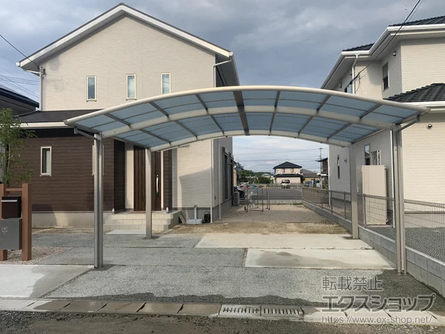 ハイルーフカーポートの施工事例－中之条町 | ハウステックともえや