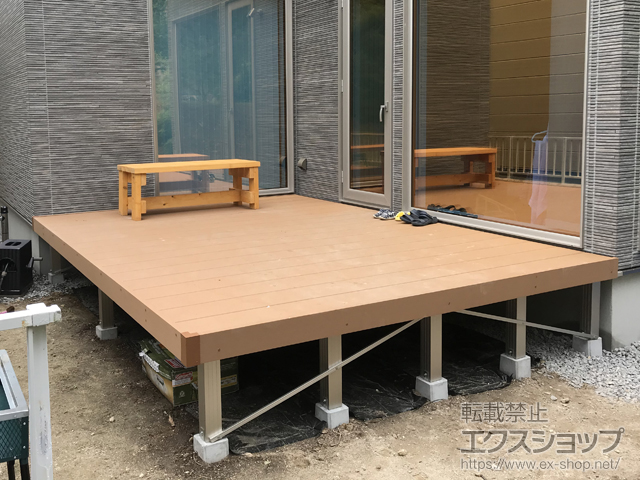 北海道札幌市ののウッドデッキ リウッドデッキ 200 施工例