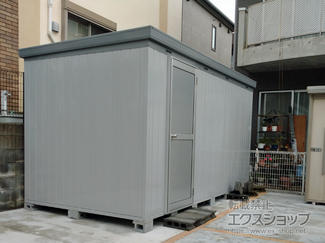 神奈川県横浜市のの物置・屋外倉庫 断熱物置 ネクスタプラス ドアタイプ 一般型 4420×2210×2375（NXP-98HD） NXP-98HD-MG 施工例