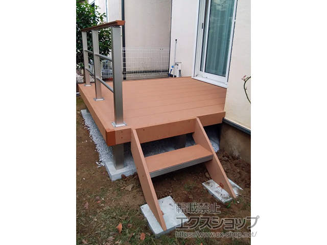 東京都練馬区ののウッドデッキ リウッドデッキ 200 施工例
