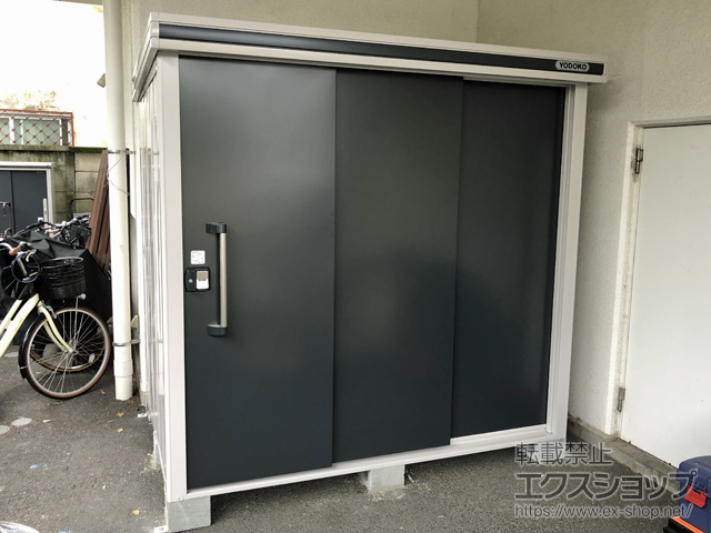 東京都世田谷区のの物置・屋外倉庫 エルモ 一般型 2220×1520×2120（LMD-2215） LMD-2215-SM 施工例