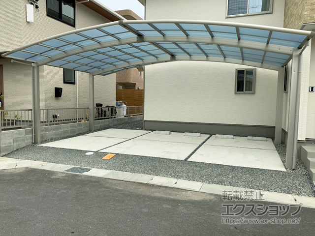 岡山県総社市ののカーポート レイナトリプルポートグラン　積雪〜20cm対応 施工例