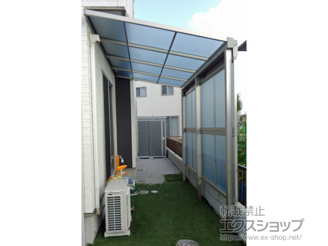 群馬県前橋市ののテラス屋根 ソラリア F型 テラスタイプ 単体 積雪〜20cm対応 施工例