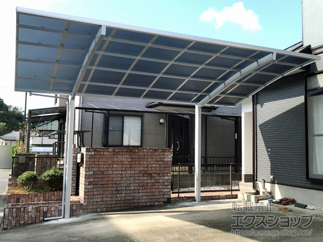 福岡県北九州市ののカーポート ネスカR (ラウンドスタイル) 積雪〜20cm対応 施工例