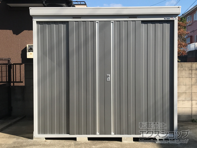 福岡県北九州市のの物置・屋外倉庫 ネクスタ 一般型 2630×2210×2375 NXN-60H-PG 施工例