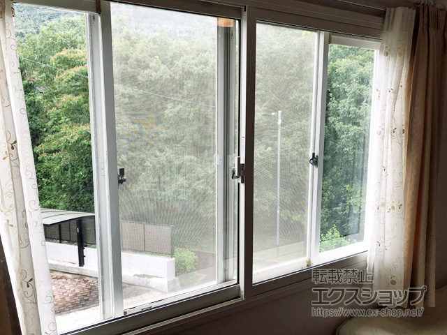 大阪府豊能郡豊能町のの二重窓（内窓） インプラス ダストバリア仕様 引違い窓 2枚建 施工例