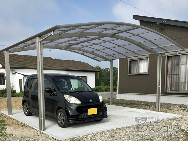 宮崎県児湯郡川南町ののカーポート プレシオスポート ワイド 積雪〜20cm対応 施工例