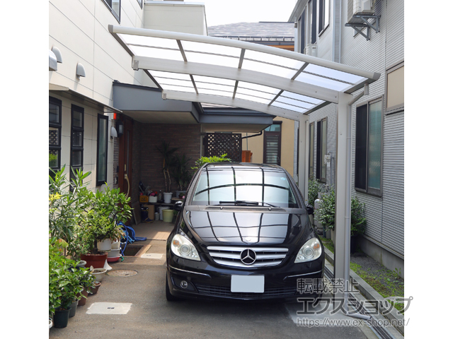 山形県天童市ののカーポート プレシオスポート 積雪〜20cm対応 施工例