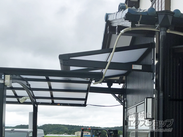 千葉県袖ケ浦市ののバルコニー・ベランダ屋根 スピーネ F型 ルーフタイプ 単体 積雪〜20cm対応 施工例