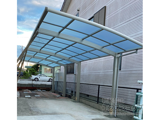 愛知県高浜市ののカーポート レイナポートグラン 縦連棟　積雪〜20cm対応 施工例