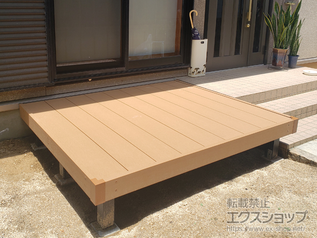 岡山県総社市ののウッドデッキ マージウッドデッキ 施工例