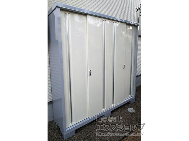 茨城県つくば市のの物置・屋外倉庫 シンプリー 一般型 1940×515×1903 MJX-195E-P-FW 施工例