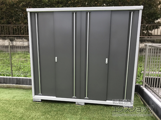 群馬県高崎市のの物置・屋外倉庫 シンプリー 一般型 2160×905×1903（MJX-219E-P） MJX-219E-P-PG 施工例