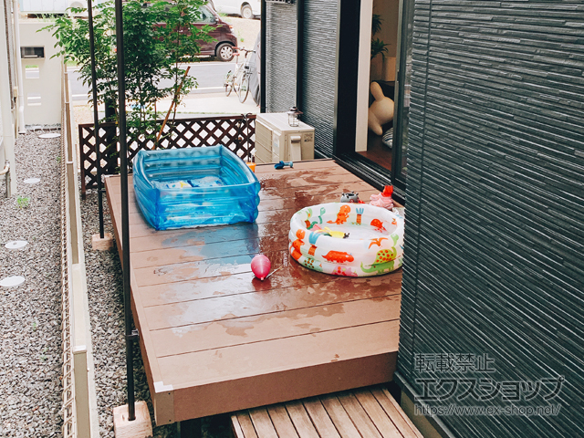 滋賀県大津市ののウッドデッキ リウッドデッキ 200 施工例