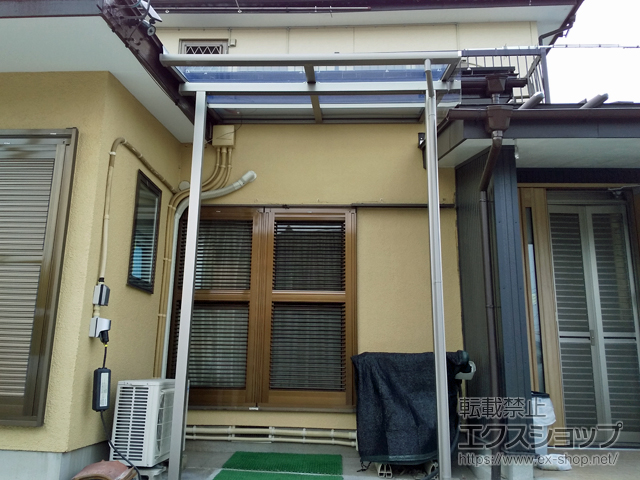 群馬県邑楽郡邑楽町ののテラス屋根 スピーネ F型 テラスタイプ 単体 積雪〜20cm対応 施工例