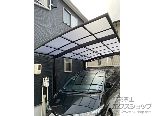 広島県廿日市市ののカーポート プレシオスポート 積雪〜20cm対応 施工例