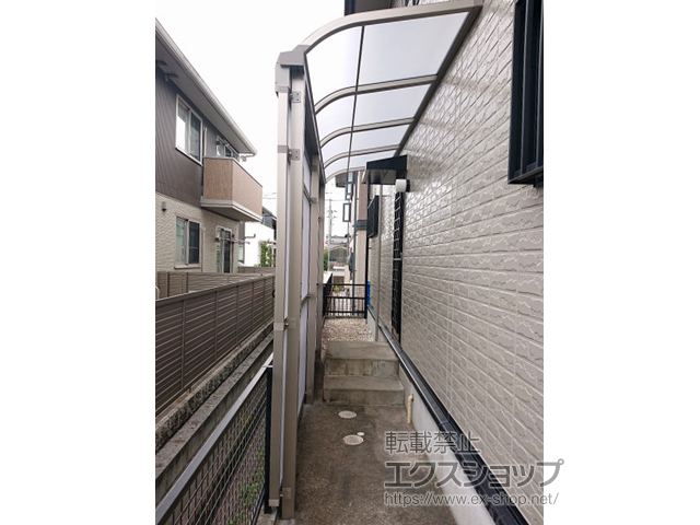 岐阜県各務原市ののストックヤード スピーネストックヤードR型 パネルタイプ スクリーン仕様 積雪〜20ｃｍ対応 施工例