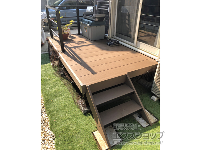 東京都練馬区ののウッドデッキ リウッドデッキ 200 施工例