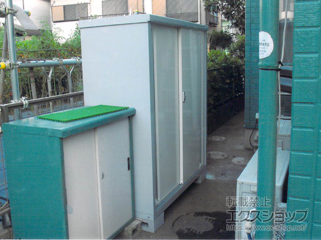 千葉県千葉市のの物置・屋外倉庫 シンプリー 一般型 1320×615×1603（MJX-136D） MJX-136D-FW 施工例