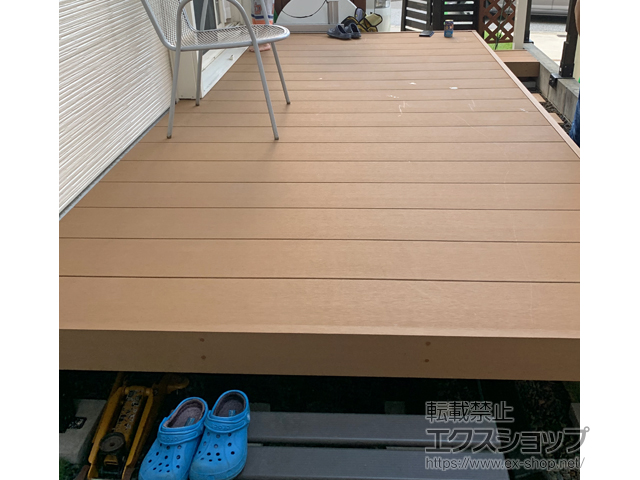 京都府八幡市ののウッドデッキ リウッドデッキ 200 施工例