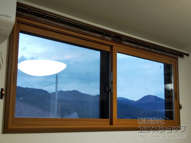 広島県呉市のの二重窓（内窓） インプラス ダストバリア仕様 引違い窓 2枚建 施工例