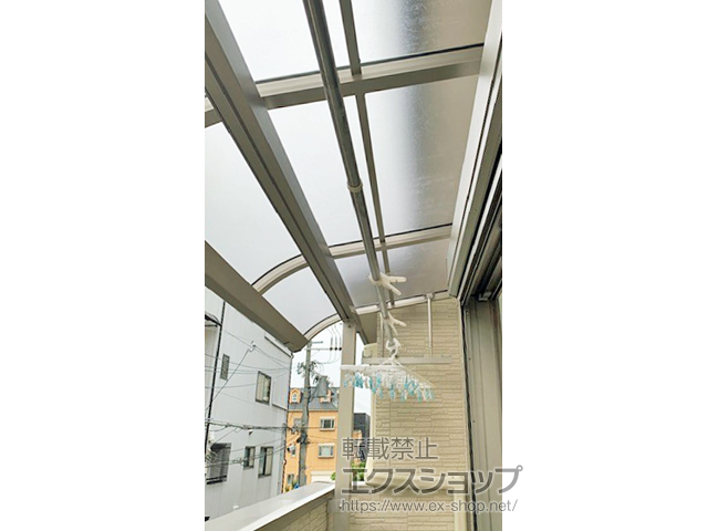 兵庫県神戸市ののバルコニー・ベランダ屋根 ソラリア R型 屋根タイプ 単体 積雪〜20cm対応 施工例