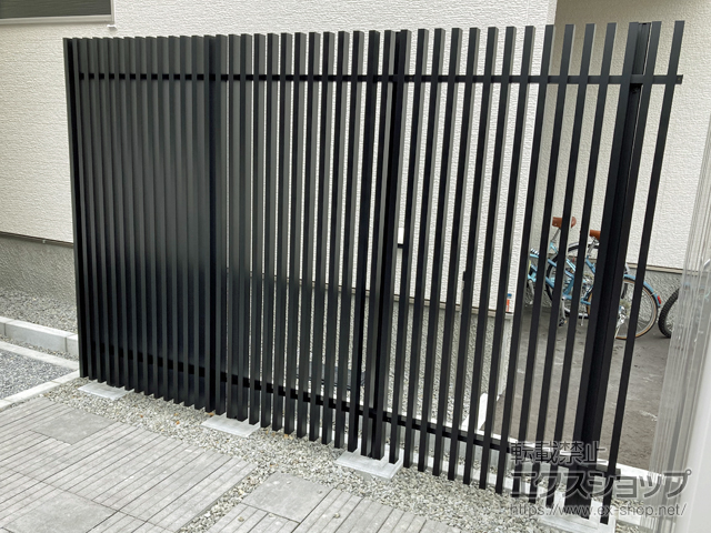 北海道札幌市ののフェンス・柵 プログコートフェンスF1型　フリーポールタイプ 施工例