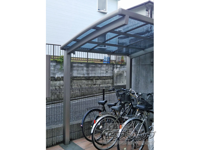 東京都八王子市ののサイクルポート・駐輪場 ネスカRミニ (ラウンドスタイル) 積雪〜20cm対応 施工例