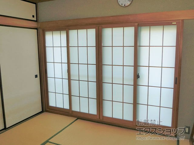 愛知県豊橋市のの二重窓（内窓） インプラス ダストバリア仕様 引違い窓 4枚建 施工例