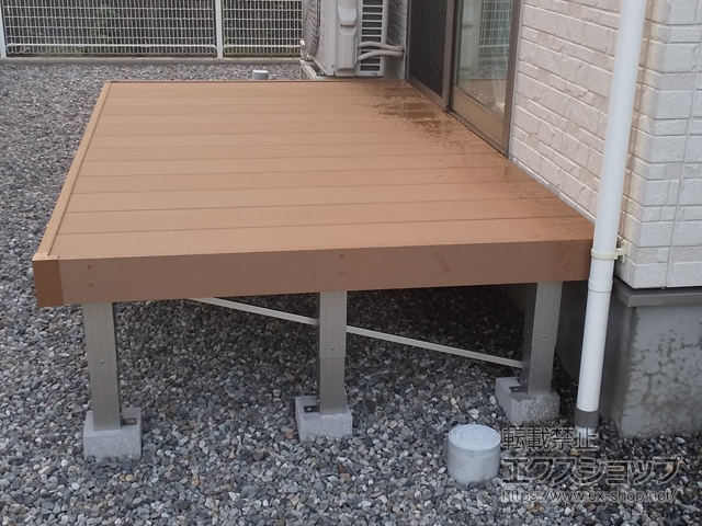 富山県富山市ののウッドデッキ リウッドデッキ 200 施工例