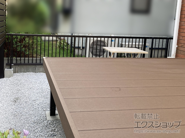 神奈川県藤沢市ののフェンス・柵 シンプレオフェンスT1型 縦格子22本 自由柱施工 施工例