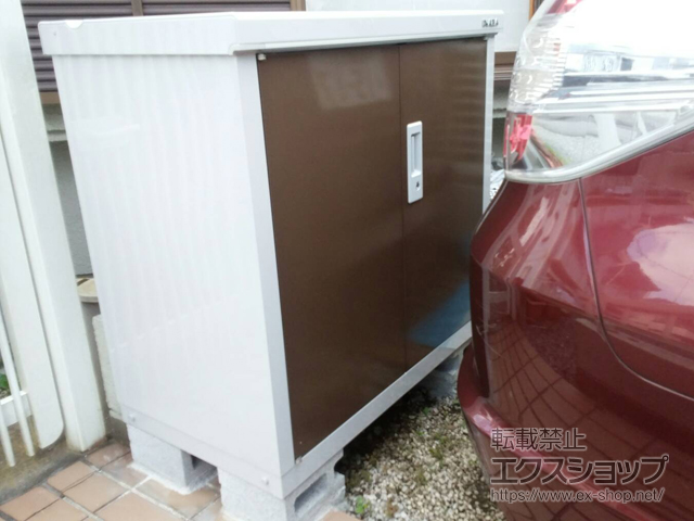 神奈川県座間市のの物置・屋外倉庫 アイビーストッカー 900×515×903 BJX-095A-TB 施工例