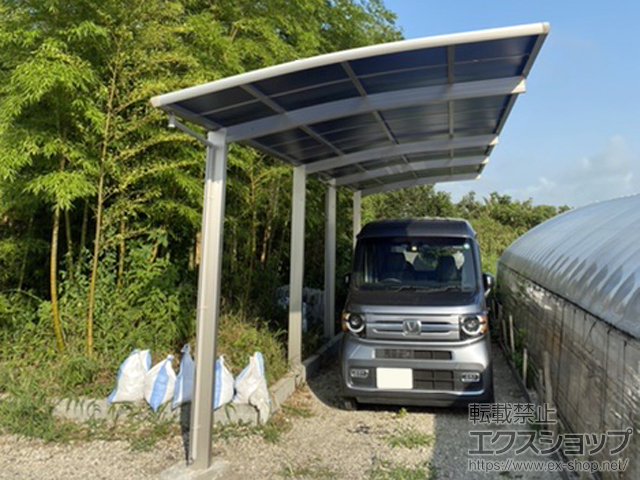 埼玉県鴻巣市ののカーポート レイナポートグラン 縦連棟　積雪〜20cm対応 施工例