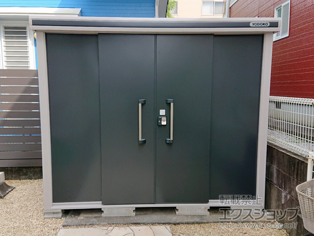 宮崎県延岡市のの物置・屋外倉庫 エルモ 一般型 2570×1520×2120 LMD-2515-SM 施工例