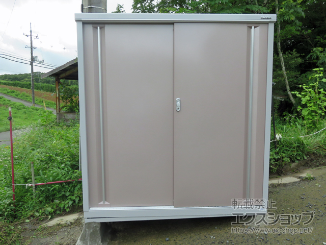 岡山県美作市のの物置・屋外倉庫 シンプリー 一般型 1520×905×1603 MJX-159D-P-AR 施工例