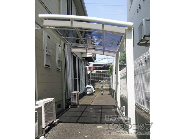 東京都八王子市ののサイクルポート・駐輪場 ネスカRミニ (ラウンドスタイル) 積雪〜20cm対応 施工例