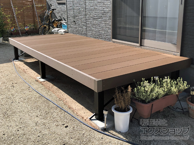 埼玉県行田市ののウッドデッキ リウッドデッキ 200 施工例