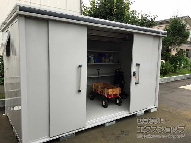 新潟県長岡市のの物置・屋外倉庫 エルモ 積雪型 3620×1870×2119 LMDS-3618-CB 施工例