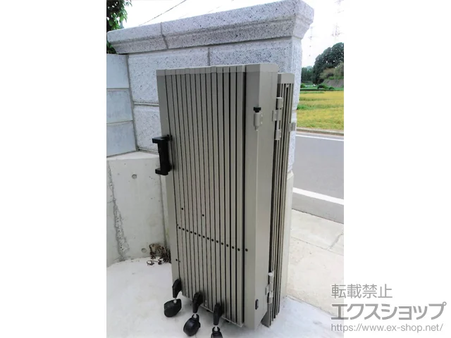 千葉県白井市の三協アルミのカーゲート タフゲート 先付けガイドレール 片開き 34S 施工例