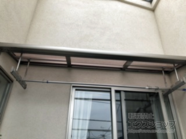 東京都府中市ののバルコニー・ベランダ屋根 スピーネ F型 屋根タイプ 単体 積雪〜20cm対応 *両袖納まり 施工例